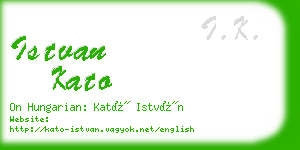 istvan kato business card